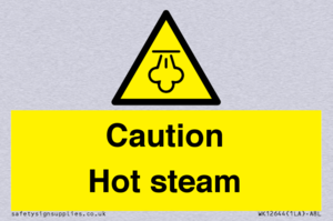 Caution Hot steam